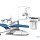 SILVERFOX 8000C-SRS0 – Стоматологическая установка с нижней подачей и с мягкой обивкой