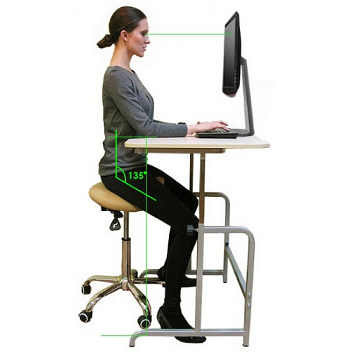 SmartStool SM03B - эргономичный стул-седло со спинкой
